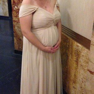 Azazie Kaitlyn in Champagne - Size 18